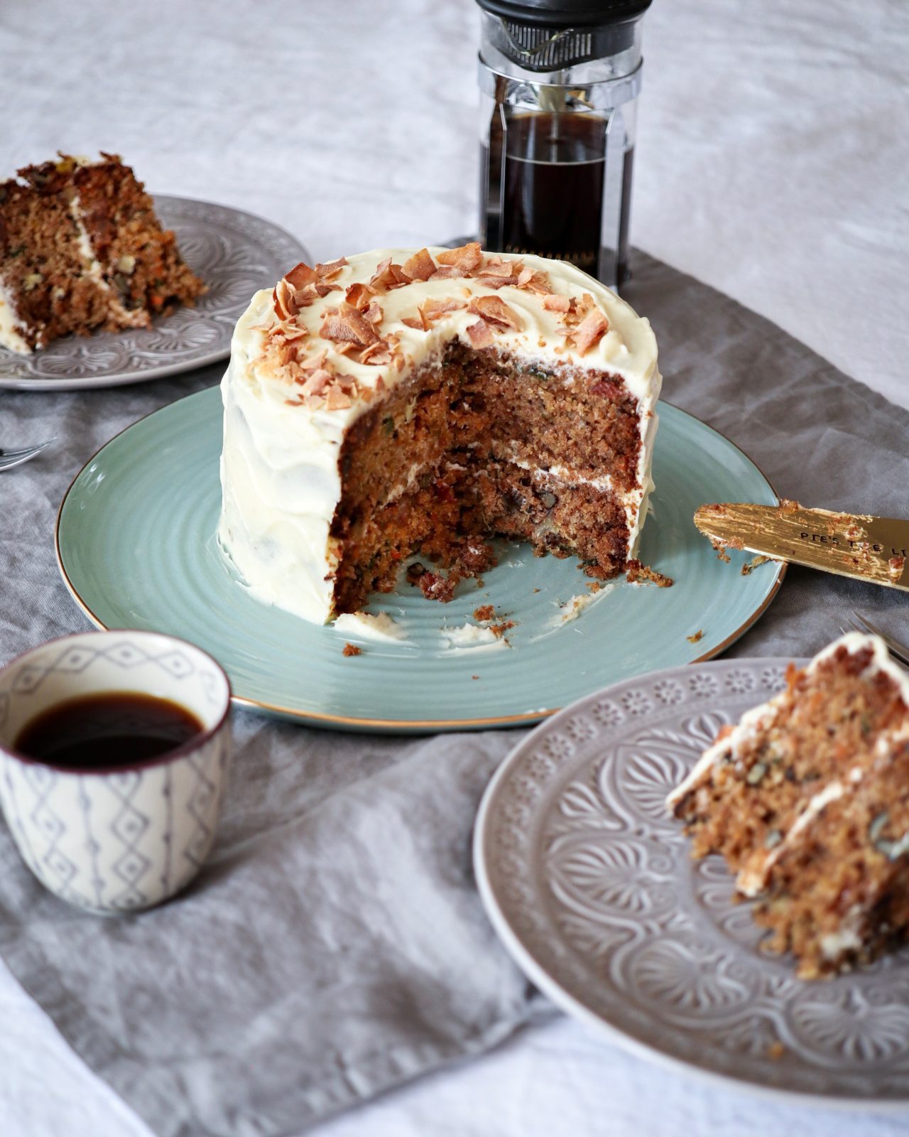Carrot-Cake with Vanilla Frosting | Two Sisters Living Life