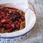 Berry Galette with Pecan Crust
