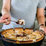 iron pan with s'mores