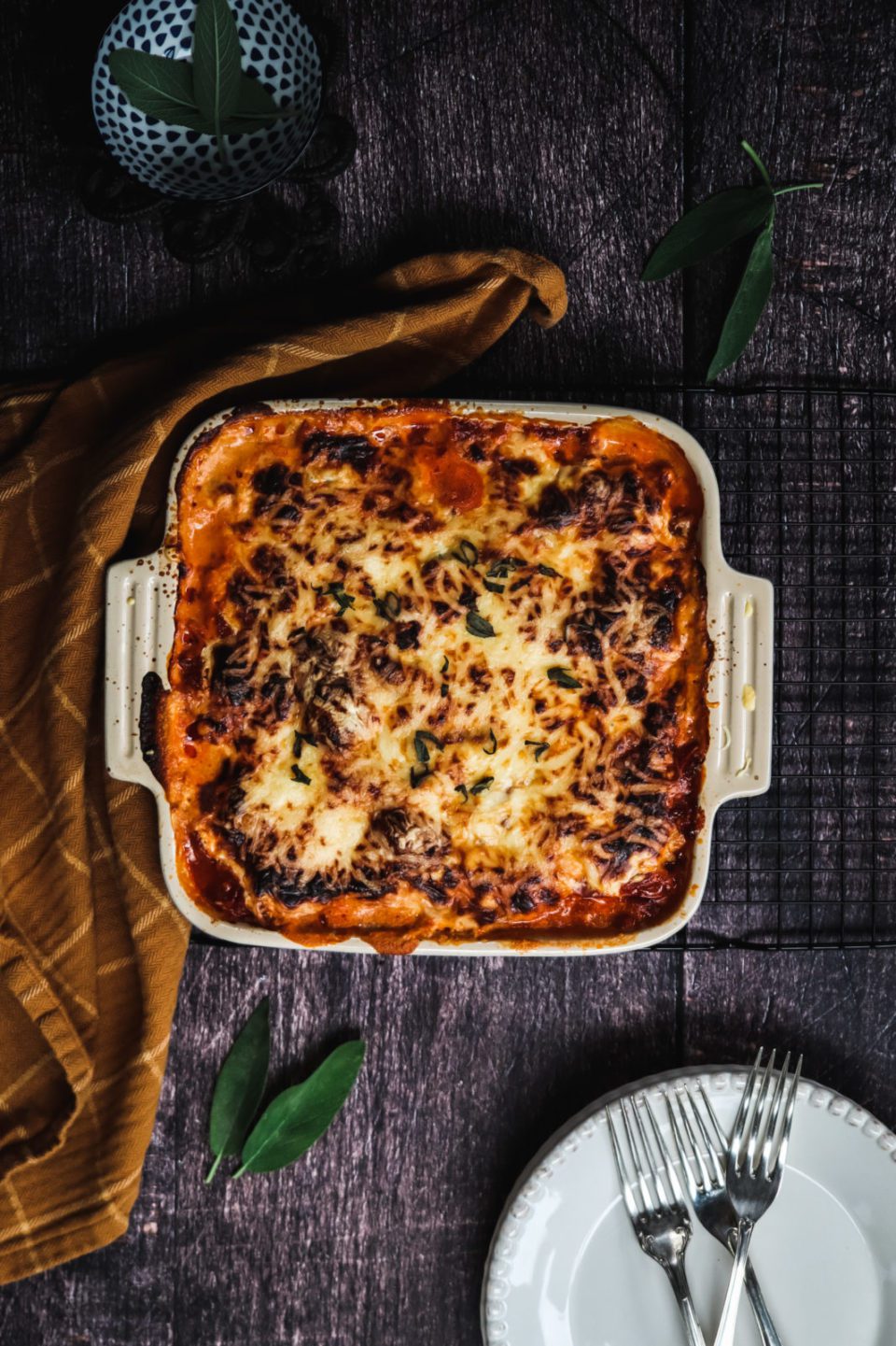 Kohlrabi Lasagna With Cheesy Cream Cheese Layers