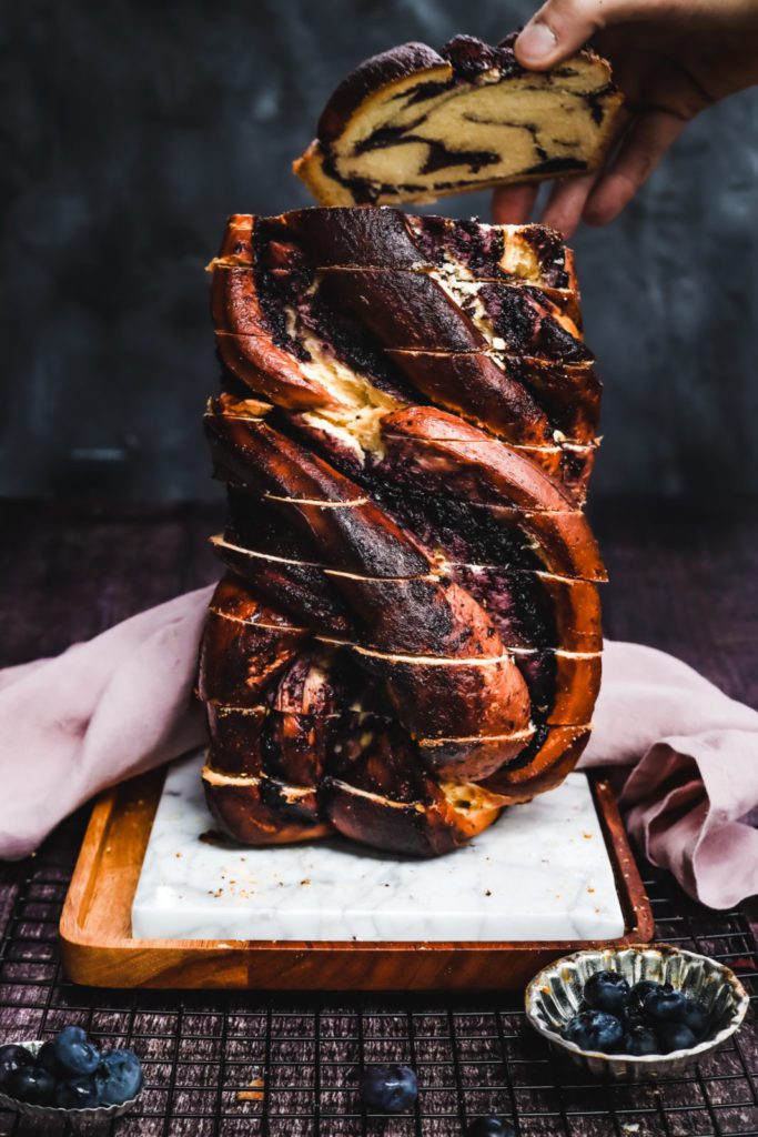 Blueberry Babka , breakfast recipe , holliday recipe 