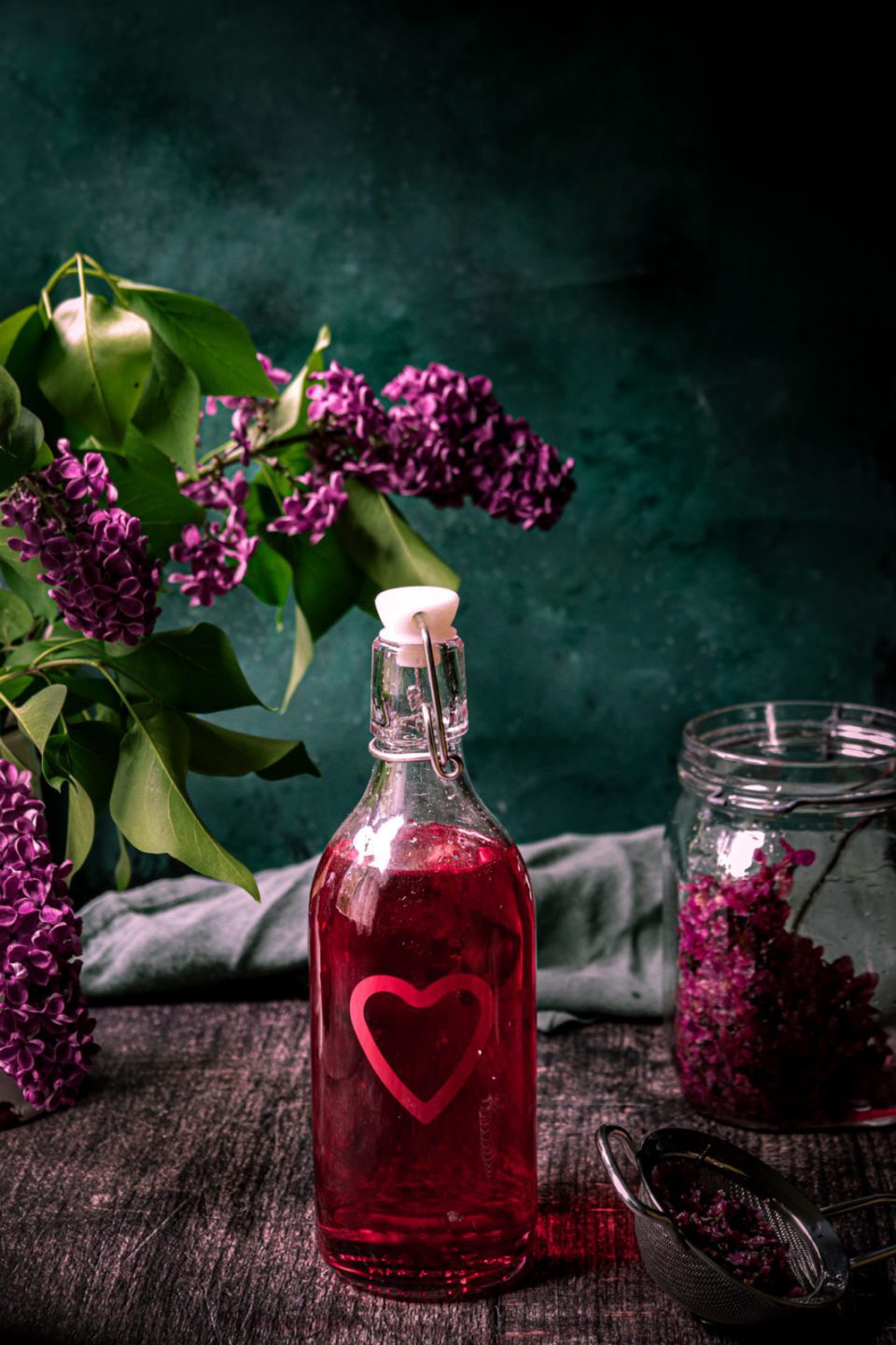 lilac syrup recipe, simple syrup