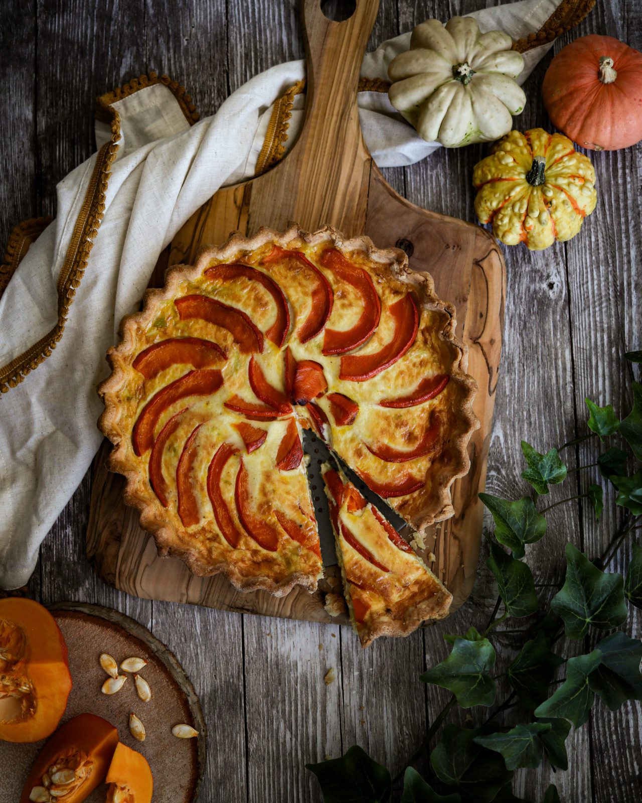 Best Easy Roasted Pumpkin Leek Quiche Recipe Ever