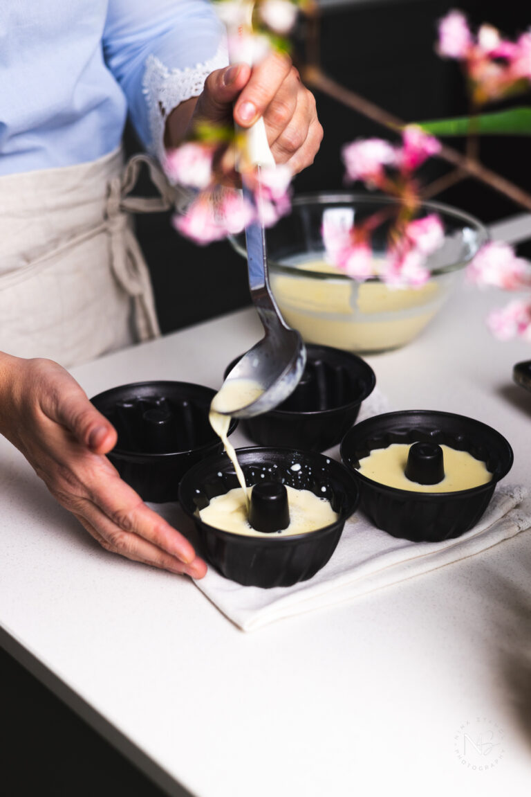 fill into molds, panna cotta recipe